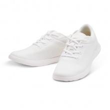 Merinos Sneaker Lace Up Merinowolle weiss Herren